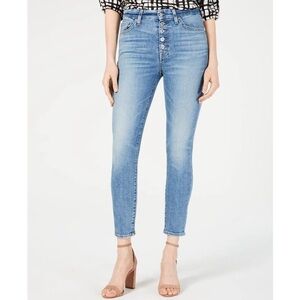 NWT 7 For All Mankind Women's High Waist Super Skinny Button Fly Jeans Size 30